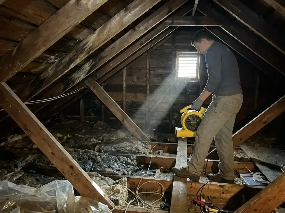 attic-water-damage-drying-proc-007 — frequently asked questions, Emergency Water Extraction & 24/7 Flood Response in Topton,…